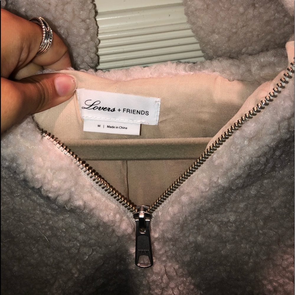 Cosy Lovers + Friends Cropped Fuzzy - Cream